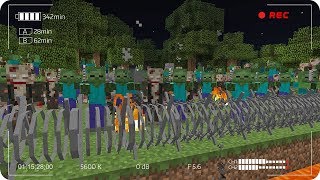 APOCALIPSIS DE ZOMBIES EN MINECRAFT  RETO DE LA BASE VS APOCALIPSIS EN MINECRAFT [upl. by Asenad]