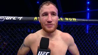 UFC 254 Justin Gaethje Octagon Interview [upl. by Chas290]