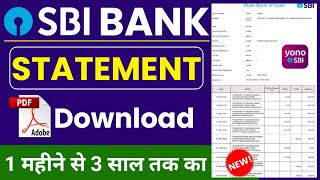 Sbi bank statement kaise nikale  sbi statement pdf download  bank statement  sbi [upl. by Ulphia]