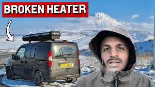 Our heater BROKE Preparing for 15°C in Central Turkey  Winter Vanlife [upl. by Kempe657]