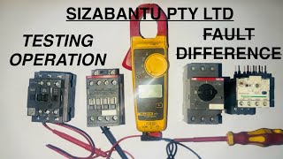 Practical 2 CONTACTOR vs OVERLOAD RELAY Testing Operation principles Differences amp Faults [upl. by Hegyera406]