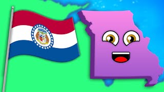 Explore The State Of Missouri  50 States Songs For Kids  KLT Geography [upl. by Nirehs613]