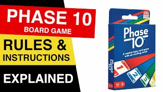 Phase 10 Game Rules amp Instructions  How To Play Phase 10  Phase 10 Card Game Explained [upl. by Kudva]