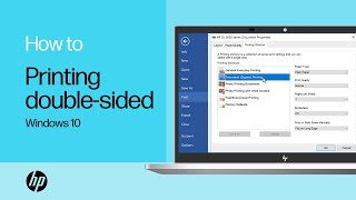 Printing Doublesided with an HP Printer from Windows 10  HP Support [upl. by Minni313]