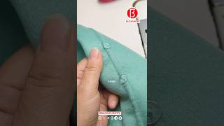 doublesided cashmere coat Button Waist Loop Neddlework Tips [upl. by Brieta]