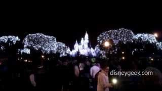 Disneyland Wintertime Enchantment Holiday Lighting  Sleeping Beauty Winter Castle [upl. by Lesirg]