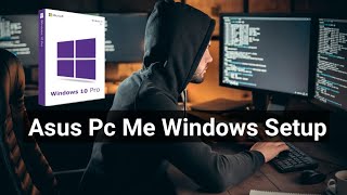 Asus Pc Me Windows 10 Pro Setup  Asus Model H110MCS Windows 10 Install  Hindi Tuiturial  2021 [upl. by Nosyd300]