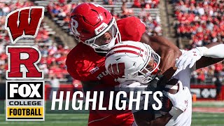 Wisconsin Badgers vs Rutgers Scarlet Knights Highlights  FOX College Football [upl. by Solotsopa203]