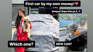 My first car by my own money🧿❤️ youtube kiaseltos drashtibhanushali [upl. by Seyah99]