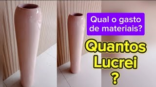 COMO FAZER PINTURA PROFISSIONAL EM VASO COM GESSO E BEXIGA  Lucre com seus Vasos [upl. by Harahs]