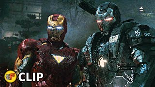 Iron Man 3 Hindi Plane Crash Scene [upl. by Adao]