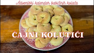 RECEPT Čajni kolutići Adventski kalendar babičinih kolača 112 [upl. by Reube]