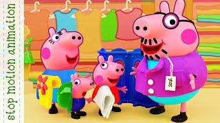 new clothes Peppa Pig toys Stop motion animation new episodes 2018 [upl. by Nilesoy]