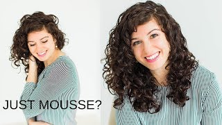 Easy curls with Mousse Curly Girl Method [upl. by Aiht662]