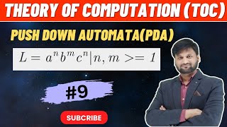 Design a PDA for anbmcn CFL Language  Push down automata  Automata theory  TOC [upl. by Erroll]