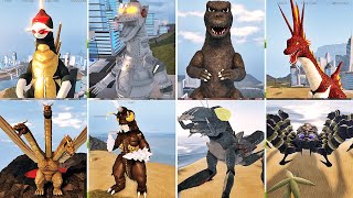 All Showa Kaiju s Roars in Kaiju Universe  Roblox [upl. by Adnilev368]