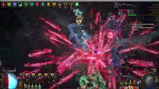 POE 325 Lightning Strike Trickster T17 100�lirious with 104 Reduced Auras Effect｜POE 325 詐欺電打 [upl. by Graniela]