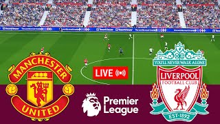 LIVE Manchester United vs Liverpool Premier League 2324 Full Match  Video Game Simulation [upl. by Rob228]