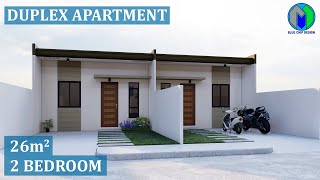 Duplex House Design  Duplex Apartment  Tiny House Design  Bungalow House Design [upl. by Aicilet899]