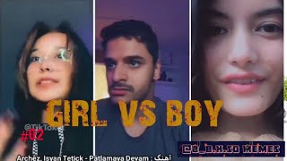 haarmane lyrics song girls vs boy patlamaya devam girls vs boy battel 02 bbks0memes [upl. by Ymmot]