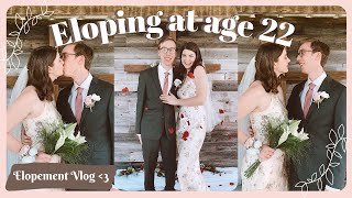 Eloping at 22 years old Getting married three days after getting engaged ♡  Elopement Vlog [upl. by Mozza770]