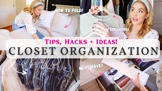 10 EASY Closet Organization Tips hacks  ideas that actually work [upl. by Tahp]