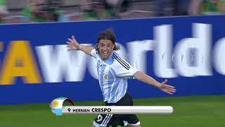 World Cup 2006 Argentina Cote DIvoire 1 0 Hernan Jorge Crespo [upl. by Tonjes]