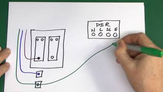 Lighting Sensor Wiring with Override Facility [upl. by Briant443]