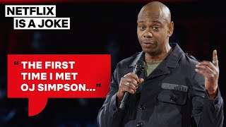 Dave Chappelle Thinks OJ Simpson Might Be Chasing Him  Netflix Is A Joke [upl. by Marduk]