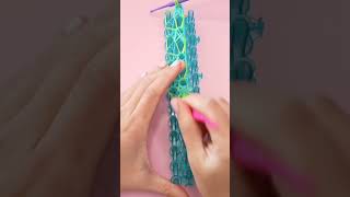 Rainbow Loom Fairy Lace bracelet ASMR 🧚‍♀️🌈 learn how to make this on our channel rainbowloom [upl. by Yvonner]