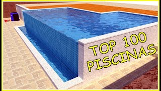 TOP 100 PISCINAS DE ALVENARIA [upl. by Suitangi998]