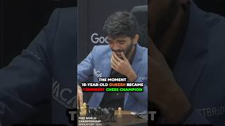 Gukesh STARTS CRYING After BECOMING the YOUNGEST WORLD CHESS CHAMPION EVER in CHESS HISTORY [upl. by Areema]