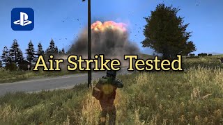 DAYZ  AIR STRIKE TESTED ON A BASE  SUPRISING RESULT [upl. by Acirfa]