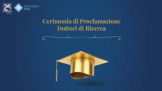 Consegna Diplomi Dottori di Ricerca 6 dicembre 2023 [upl. by Fan]