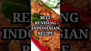 BEEF RENDANG Indonesian Recipe  Delicious Beef Menu from Indonesia [upl. by Hadnama]