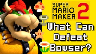 Super Mario Maker 2  Which PowerUps Can Defeat Bowser [upl. by Derraj]