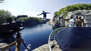 Vermont Cliff Jumping with Adrenaline Addiction and The JoogSquad [upl. by Ardnikat]