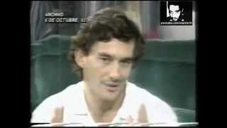 Ayrton Senna Fala de Adriane Galisteu em Programa Argentino 1993 [upl. by Dianthe]