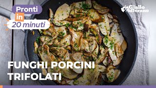 FUNGHI PORCINI TRIFOLATI la RICETTA PERFETTA e SUPER SEMPLICE🥰🍄 [upl. by Azmah]