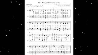 HARK All I Want For Christmas is YOU SATB [upl. by Teferi]