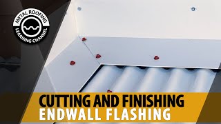 Finishing  Cutting Ends Of Endwall Flashing On Metal Roof EASY Install Video Endwall At Sidewall [upl. by Guglielmo]