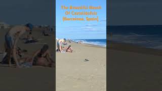 The Beautiful Beach Of Castelldefels Barcelona Spain musica tourism spain [upl. by Cavit]