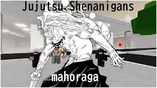 mahoraga vs every attack in Jujutsu Shenanigans no mahito [upl. by Nomla]