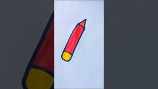 How To Draw A Pencil ✏️shorts drawing kidsvideo ytshorts art youtubeshorts creative kids [upl. by Oreste]