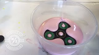 Making  A FIDGET SPINNER FROM PENCILS AND RESIN MOLD MAKING [upl. by Francisco]