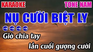 Nụ Cười Biệt Ly Karaoke Tone Nam  Bbm  Karaoke 9999  Beat Mới [upl. by Jezrdna]