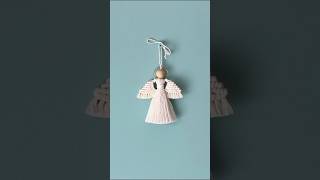 DIY Macrame Angel Ornament crafts homedecor angels tutorial [upl. by Novel336]