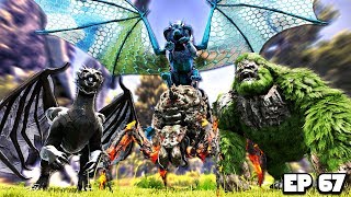 Destroying ALL the Ascendant Bosses  ARK MEGA Modded 67 Pugnacia [upl. by Enitsej53]