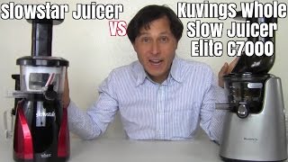 Kuvings Whole Slow Juicer Elite vs Slowstar Comparison Review [upl. by Attenyw]