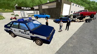 We have the worst police car ever  Farming Simulator 22 [upl. by Hannahsohs]